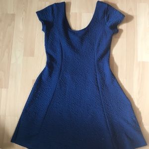 Blue dress with open back